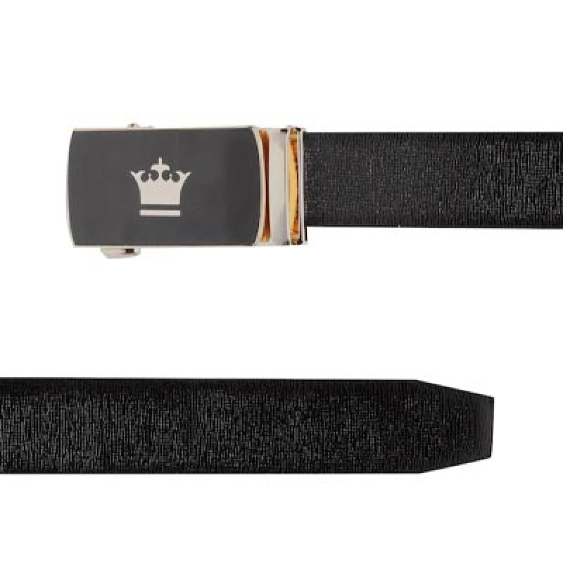 Men Black Leather Belt