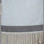 Men Blue & White Printed Wool Muffler